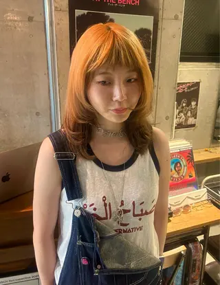 ミディアム 石原 実のヘアスタイル