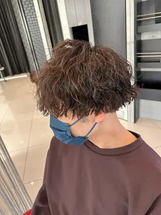 パーマ メンズ little×aimer仙台2号店所属・仙台駅/メンズパーマ /🔗髙橋海汰のヘアスタイル