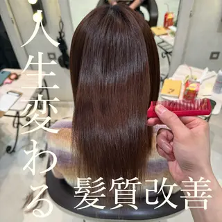 ミディアム パーマ 艶カラー/暖色カラー /透明感/ryutoのヘアスタイル