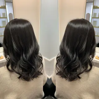 ミディアム カラー 韓国🇰🇷 ✂︎hair 内田愛のヘアスタイル