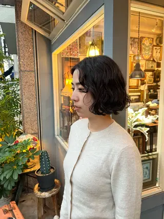ショート パーマ 🌱洒落てるパーマ 🌱ショート/緒方椋のヘアスタイル