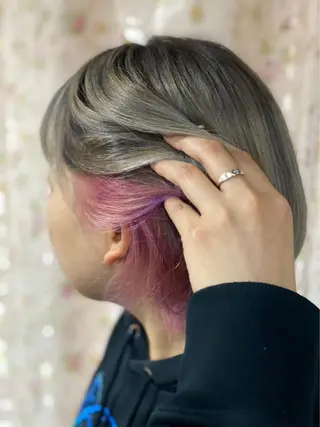 ショート カラー glosstokyo所属・縮毛矯正技師須藤玲人 髪質改善師ゴトウのヘアスタイル