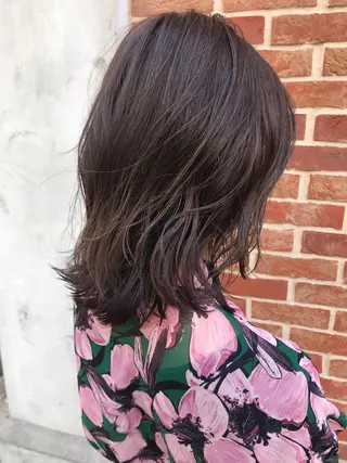 ミディアム カラー ヘアアレンジ 心斎橋/縮毛矯正/ 髪質改善　吉見勇亮のヘアスタイル