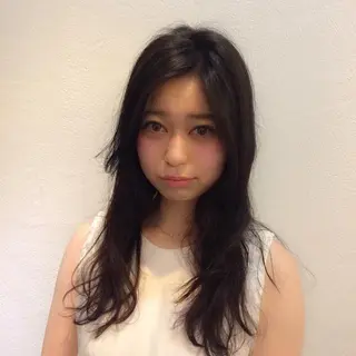 セミロング ロング カラー パーマ 脱白髪染め特化GBG 自由が丘所属・【白髪ぼかし 専門GBG】自由が丘のヘアスタイル