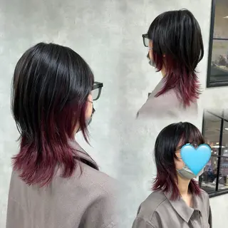 セミロング カラー 🌈半谷 千尋⛅️✨のヘアスタイル