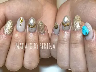 ミディアム カラー ネイル SUNNY BAE. SERINAのネイルデザイン