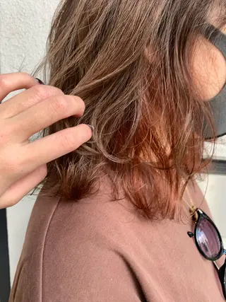 ミディアム 透明感カラー 金村真子のヘアスタイル