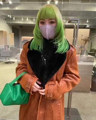 ミディアム カラー メンズ 吉田一輝 外国人パーマのヘアスタイル