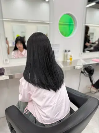 ロング カラー 中韓レイヤー/ ブラウン🤎はやとのヘアスタイル