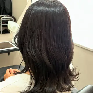ミディアム カラー 美髪×髪質改善 🖤Yukineのヘアスタイル