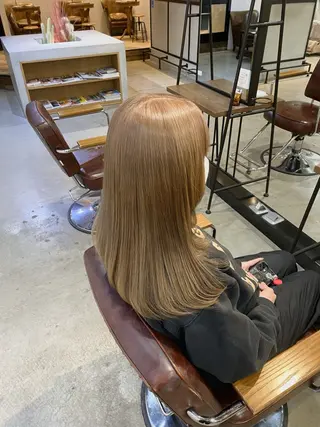 セミロング カラー lolonois梅田 rami🎀のヘアスタイル