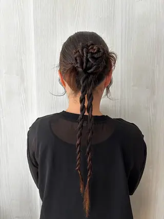 ヘアアレンジ ヘアセット🎀推し活 市川駅近🩵MIHOのヘアスタイル