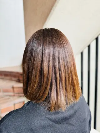 ミディアム カラー ふくおか ななのヘアスタイル