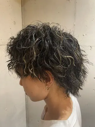 カラー パーマ メンズ VOAsorteGARDEN所属・野村 大樹のヘアスタイル