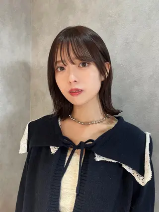 ミディアム カラー 💛【Dico】 ayuna💛のヘアスタイル