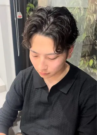 パーマ メンズ 寺島 理菜のヘアスタイル