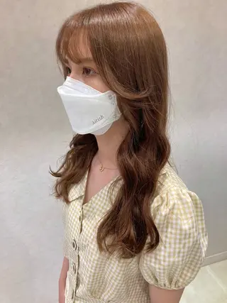 ロング カラー nono/パーマ /顔まわりカット🐈のヘアスタイル