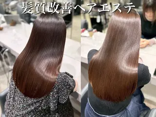 セミロング 縮毛矯正/髪質改善 表参道/千田大地のヘアスタイル