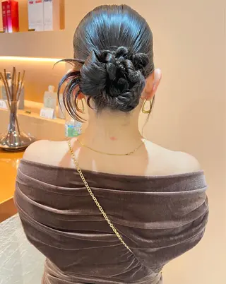 ロング カラー ヘアアレンジ ✨カチモリ✨レイヤー 韓国ヘア🇰🇷ゆいのヘアスタイル