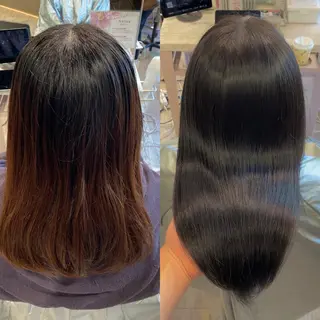 ロング カラー On所属・顔まわりカット🌟 くびれヘア/寺門遥輝のヘアスタイル