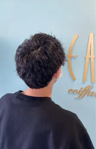 パーマ メンズ 磯田 冬弥のヘアスタイル