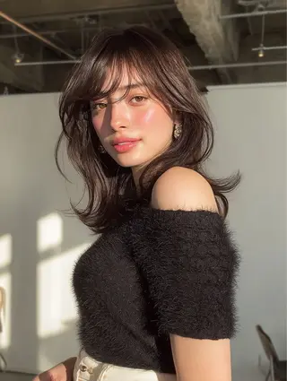 セミロング カラー 似合わせ美髪ヘア✨ 天王寺．阿倍野🌈のヘアスタイル