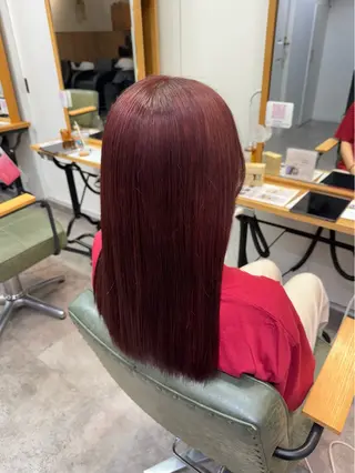 セミロング カラー 縮毛矯正/艶髪カラー /パーマ/ひふみ🌱のヘアスタイル