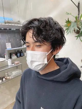 パーマ メンズ cyan sayaのヘアスタイル