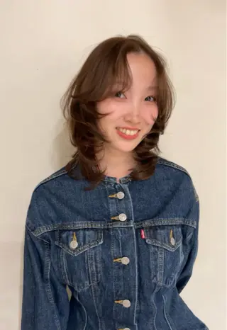 ミディアム カラー sasa ササのヘアスタイル