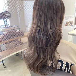 ロング 顔周りデザイン/ ママ美容師/濱ほのかのヘアスタイル