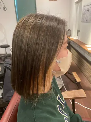 ミディアム カラー 髪質改善 🧶小林賢人のヘアスタイル