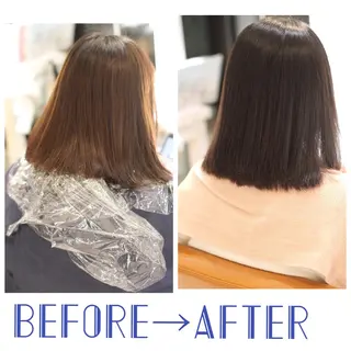 ミディアム カラー 縮毛矯正＆髪質改善特化型サロン所属・髪質改善＆縮毛矯正 三上大地のヘアスタイル