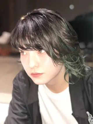 ミディアム カラー 関口 友行のヘアスタイル