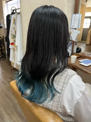 ロング カラー 杉野 まみのヘアスタイル