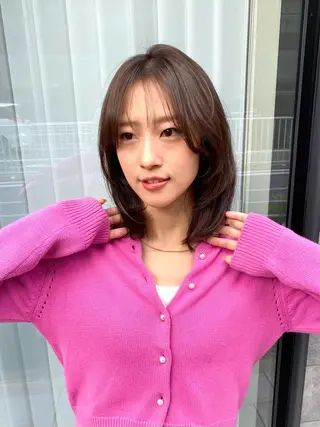 ショート カラー 髪質改善水素TR× レイヤーカット/熊澤のヘアスタイル