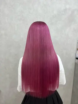 ロング カラー ぴんく髪の美容師🎀 🖤ゆうなのヘアスタイル