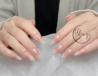 ロング キッズ カラー 波 なみのネイルデザイン