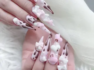 ネイル MoMoA Nail ネイル長さ出し専門店のネイルデザイン