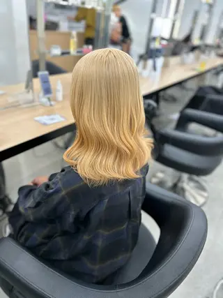 ロング カラー ヘアアレンジ トレンドモテカラー 🩷色落ちまで可愛くのヘアスタイル