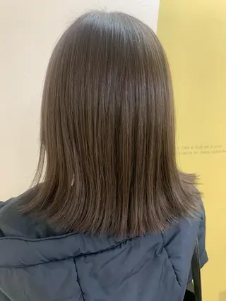 ミディアム カラー hub hair レイヤー/透明感のヘアスタイル