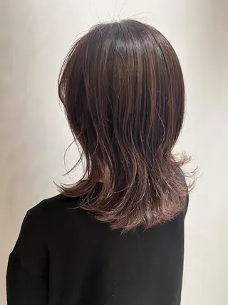 ミディアム カラー 🐺ウルフ/レイヤー 似合わせ‎🤍沙羅のヘアスタイル