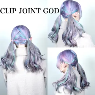 ロング カラー ヘアアレンジ 秋葉 洸平のヘアスタイル