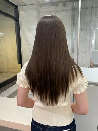 ロング パーソナルカラー 藤本夢のヘアスタイル