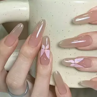 ネイル By moonネイル 🌷ワンホン/韓国風のネイルデザイン