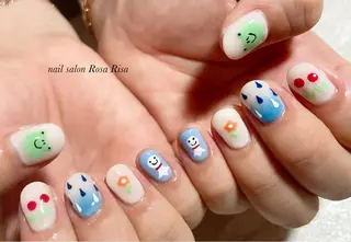 ショート ネイル ネイルスタジオ シェイクユアハンズのネイルデザイン