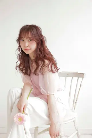 ロング カラー ヘアアレンジ 暖色カラー / minoriのヘアスタイル