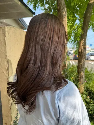 ロング 透明感×深み オリーブ🌿‬NAOのヘアスタイル