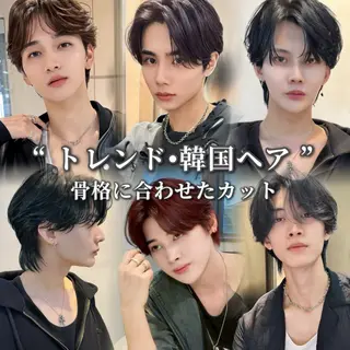 メンズ 似合わせ/韓国 ☁️🫧森ハリス誠一のヘアスタイル