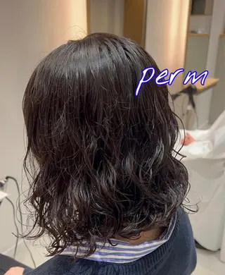 ミディアム パーマ CYAN.栄店所属・パーマ/髪質改善 【榎本千夏】のヘアスタイル