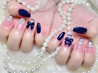 セミロング リラクサロンRIRI所属・La nail pandaのネイルデザイン